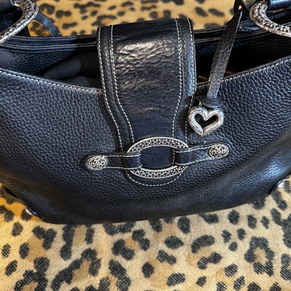 Brighton Black Leather Women's Bag